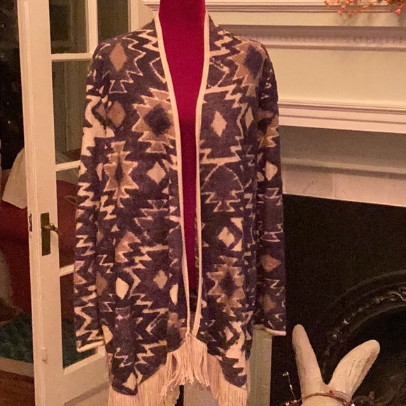 Size L LUCKY BRAND SWEATER IN FLANNEL TYPE MATERIAL - Picture 2 of 10